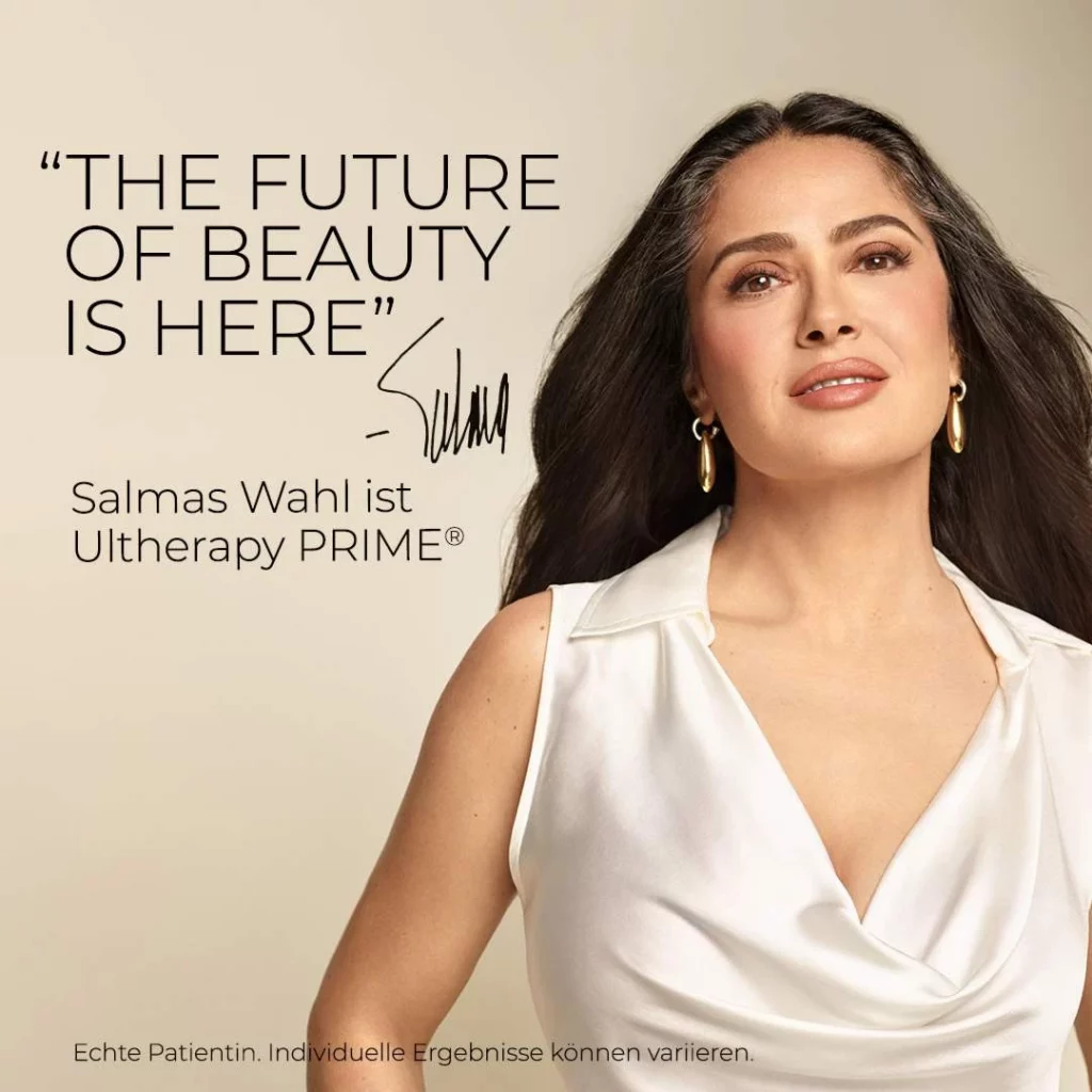 Salma Hayek brand ambassador ultherapy